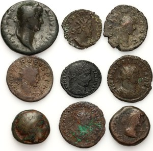 Antiquity, set of coins (9 pieces)