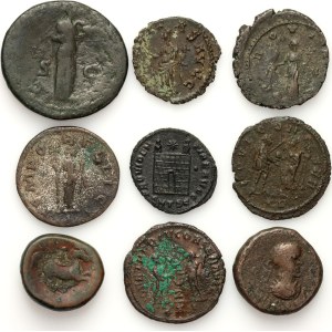 Antiquity, set of coins (9 pieces)