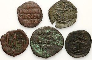 Byzantium, bronze coin set (5 pieces)