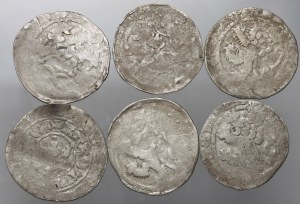 Czechia, Wenceslas IV Luxembourg 1378-1419, set of Prague Groschen (6 pieces)