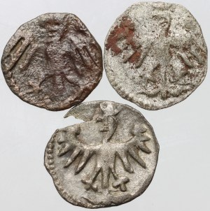 Ladislaus III Varna / Casimir Jagiellonian, set of denarii, (3 pieces)