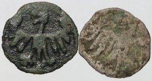 Casimir IV Jagiellonian, 1447-1492, set of denarii, (2 pieces)