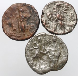 Roman Empire, I-III century Alexandria`s Tetradrachm set (3 pieces)