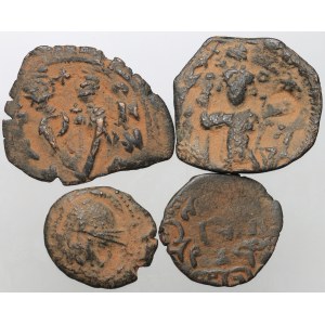 Byzantine Empire, Greece, Arabs, bronze coin set (4 pieces)