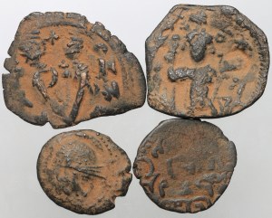Byzantine Empire, Greece, Arabs, bronze coin set (4 pieces)