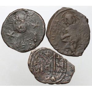 Byzantine Empire, Follis set, (3 pieces)