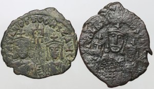Byzantine Empire, Follis set, (2 pieces)