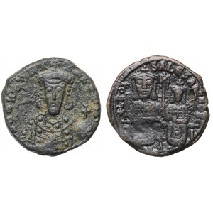 Byzantine Empire, IX-Xth cent. set of Follis, (2 pieces)