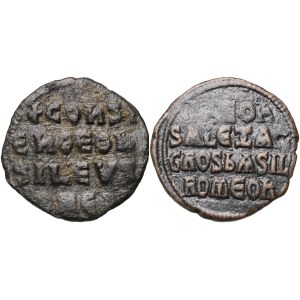 Byzantine Empire, IX-Xth cent. set of Follis, (2 pieces)