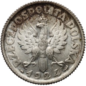 II RP, 1 złoty 1924, Paryż, Żniwiarka