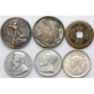 World, coin set, (6 pieces)
