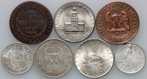 World, set of coins from 1812-1976, (7 pieces)
