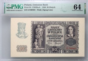 General Government, 20 zloty 1.03.1940, series G