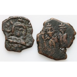Byzantine Empire, VII-VIIIth cent. Follis set (2 pieces)
