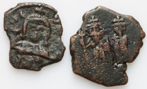 Byzantine Empire, VII-VIIIth cent. Follis set (2 pieces)