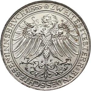 Austria, Medal 2 Gulden 1885, Innsbruck Shooting Festival, rare