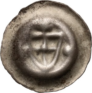 Teutonic Order, bracteate, shield with a cross at the top
