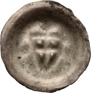 Teutonic Order, bracteate, shield with a cross at the top