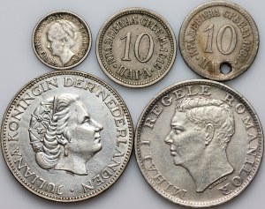 Europe, set of coins from 1883-1959, (5 pieces)