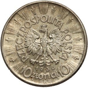 II RP, 10 złotych 1936, Warszawa, Józef Piłsudski