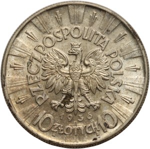II RP, 10 zloty 1936, Warsaw, Józef Piłsudski