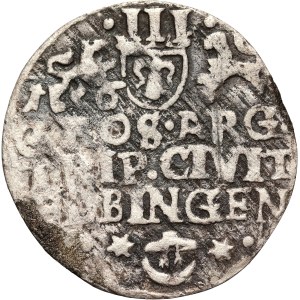 Okupacja Szwedzka, Gustaw II Adolf, trojak 1632, Elbląg