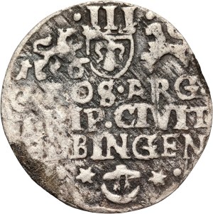 Swedish occupation, Gustav II Adolf, trojak 1632, Elbląg