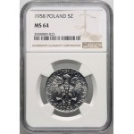 PRL, 5 zloty 1958, Rybak, BAŁWANEK