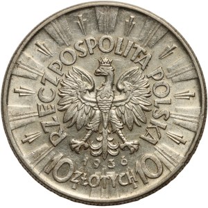 II RP, 10 złotych 1936, Warszawa, Józef Piłsudski
