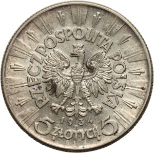 II RP, 5 zloty 1936, Warsaw, Józef Piłsudski
