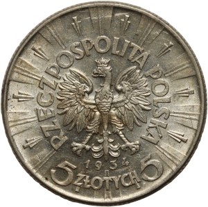 II RP, 5 zloty 1936, Warsaw, Józef Piłsudski