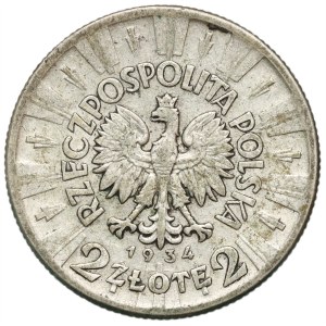 II RP, 2 złote 1934, Warszawa, Józef Piłsudski