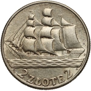 II RP, 2 złote 1936, Warszawa, Żaglowiec