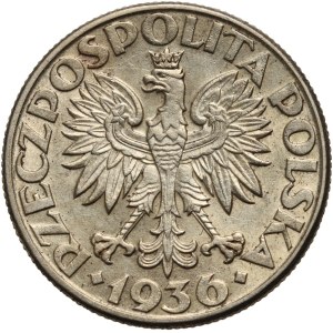 II RP, 2 złote 1936, Warszawa, Żaglowiec