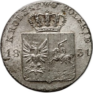 Powstanie Listopadowe, 10 groszy 1831 KG, Warszawa, łapy orła proste