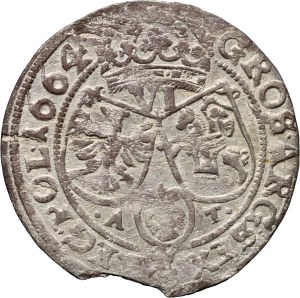 John II Casimir, sixpence 1664 AT, Bydgoszcz