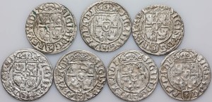 Sigismund III Vasa, set of half-tracks dated 1621-1624, Bydgoszcz, (7 pieces)