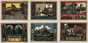 Bolkow (Bolkenhain), set of 25-75 fenigs, 1-2 marks, (6 pieces)