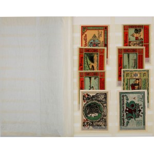 Niemcy, duży zestaw notgeldów i banknotów, (128 sztuk)