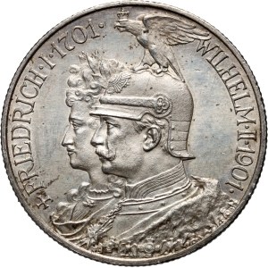 Germany, Prussia, Wilhelm II, 2 mark 1901 A, 200-years of Kingdom