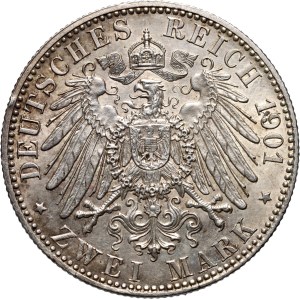 Germany, Prussia, Wilhelm II, 2 mark 1901 A, 200-years of Kingdom