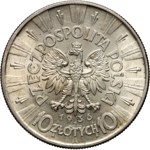 II RP, 10 złotych 1936, Warszawa, Józef Piłsudski