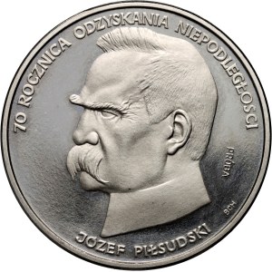PRL, 50000 złotych 1988, Józef Piłsudski, PRÓBA, nikiel