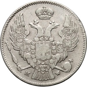 Zabór rosyjski, Mikołaj I, 30 kopiejek = 2 złote 1835 MW, Warszawa