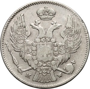 Russian partition, Nicholas I, 30 kopecks = 2 zlotys 1835 MW, Warsaw