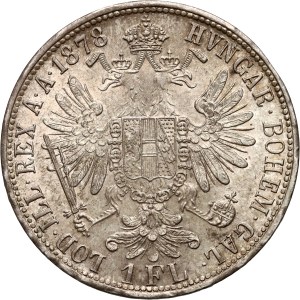 Austria, Francis Joseph I, florin 1878, Vienna