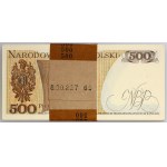 PRL, 500 złotych 1.6.1982, seria DS, paczka bankowa