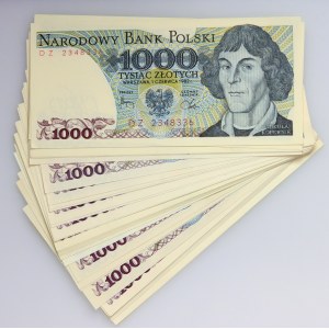PRL, 1000 złotych 1.6.1982, mix (45 sztuk)