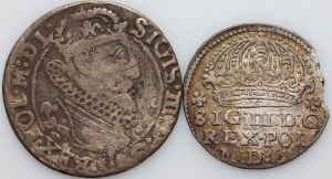 Sigismund III Vasa, set of coins dated 1611-1625, (2 pieces)