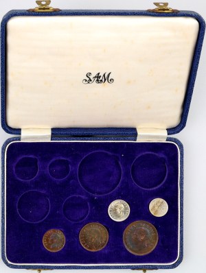 South Africa, George VI, coin set from 1952, (5 pieces)